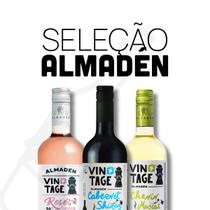 Kit vinhos almaden vintage tinto rose e branco 750ml com 6 garrafas