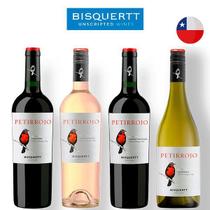 Kit Vinhos Chilenos Bisquertt Petirrojo Reserva - 4 garrafas
