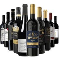 Kit Vinhos Tintos Premium com 10 garrafas