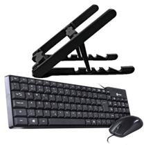 Kit Vinik 2- Teclado E Mouse Com Fio E Suporte Note St35
