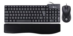 Kit Vinik 4 - Teclado Mouse Com Fio + Apoio Teclado(keypad)