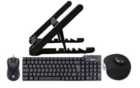 Kit Vinik 6 - Teclado e Mouse Com Fio, Suporte Notebook E Mousepad Kit Vinik 6 - Teclado e Mouse Com Fio, Suporte Notebook E Mousepad