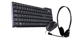 Kit Vinik 9 - Teclado E Mouse Com Fio E Headset Bright 0010