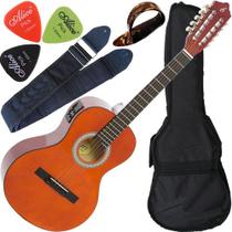 Kit Viola Caipira Eletroacústica Completa Vs14 Eq Giannini