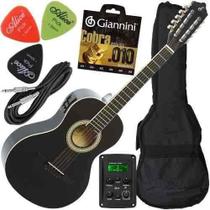 Kit Viola Caipira Eletroacústica Eq 3 Bandas Vs14eq Giannini