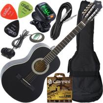 Kit Viola Eletroacústica Caipira Aço Completa Vs14 Giannini