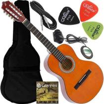 Kit Viola Giannini Caipira Eletroacústica Canhoto Vs14 Nt