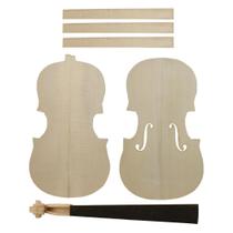 Kit Viola Maciço 42 - Madeira Maciça - Ébano - 3 Faixas