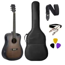 Kit Violão Aço Strinberg FS4D FOREST HCR FOLK TBS