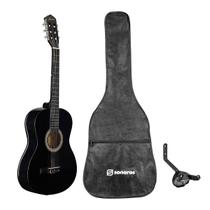 Kit Violão Acústico Sonoros LVT-320A BK Nylon com Capa Bag e Suporte de Parede Kit Violão Acústico Sonoros LVT-320A BK Nylon com Capa Bag e Suporte de Parede