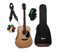 Kit violao cort aço cap 810 op natural c/ bag/ afinador/ correia e palhetas Kit violao cort aço cap 810 op natural c/ bag/ afinador/ correia e palhetas