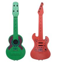 Kit Violão e Guitarra de Brinquedo Plástico Dutati