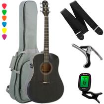 Kit Violão Eletrico Strinberg Galaxy Sd-301 Tobacco Satin Folk