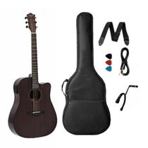 Kit Violão Elétrico Tagima De Aço Kansas Gran Reserva