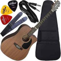 Kit Violão Eletroacústico Folk Walnut Satin Gf1D Ws Giannini