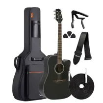 Kit Violão Eletroacústico Takamine Aço Gd14 + Acessórios