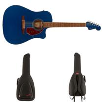 Kit Violão Fender California Redondo Player Lake Placid Blue + Capa Gig Bag FA610