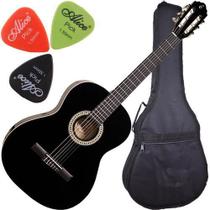 Kit Violão Giannini N14 Preto Acústico Nylon Linden Envio24H