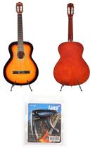 Kit violão land acustico nylon sunburst ln-39 sb capotraste pba 07 Kit violão land acustico nylon sunburst ln-39 sb capotraste pba 07