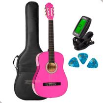 Kit Violão Nylon Acustico Vogga Vca105N Pk Rosa