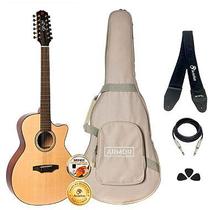 Kit Violão Seizi Supreme Ryu Cutaway 12 Cordas Completo