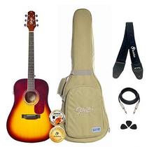 Kit Violão Seizi Tokyo Kaizen Folk BrownBurst Completo