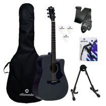 Kit Violão Tagima Andes Metal Silver Capa/Suporte/Acessórios