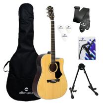 Kit Violão Tagima Andes Nat Amber Capa/Suporte/Acessórios