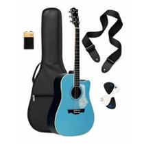 Kit Violão Tagima Folk Cutaway eq aço spruce agathis latin america andes lpbs