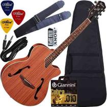 Kit Violão Vintage Eletroacústico Afinador Hmf240 Stnt Hofma