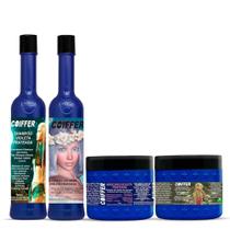 Kit Violeta Prateada Coiffer 4 Itens Loiros Platinados