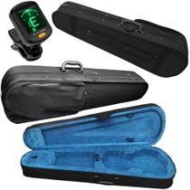 Kit Violino 4/4 Com Afinador Digital E Estojo Térmico Gota Tipo Mochila Marinos