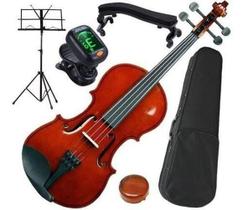 Kit Violino Barato Completo 1/2 Com Case E Arco Concert Cv