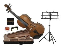 Kit Violino Dominante 3/4 Partitura Case Afinador Corda Breu