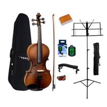 Kit Violino Vogga Von134n 3/4 + Acessórios C/ Estante