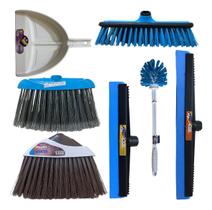 Kit Vip Santa Maria Vassoura Rodo Escovão Lavatina Sem Cabo Kit Vip Santa Maria Vassoura Rodo Escovão Lavatina Sem Cabo