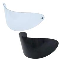 Kit Viseira Capacete Taurus San Marino Transparente E Fumê