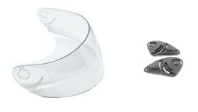 Kit Viseira Cristal + Reparo Capacete Vaz V10/v100 Antigo 2.2mm - Polivisor Kit Viseira Cristal + Reparo Capacete Vaz V10/v100 Antigo 2.2mm - Polivisor