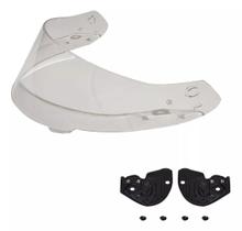 Kit viseira fixador x11 revo cristal 2mm original 11170100