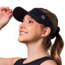 Kit Viseira + Scrunchie Praia Piscina Vôlei Beach Tênis para atividades fitness Proteção Solar UV50+