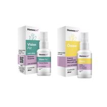 Kit Vision + Ósseo Cães Gatos Terapia Homeopet 30ml