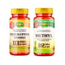 Kit Vit B12 Metilcobalamina 350mg + D3 Colecalciferol 470mg