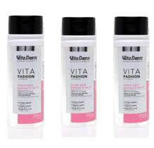 Kit Vita Derm 3 Cremes Para Pentear 5 em 1 Vita Fashion Finalizador