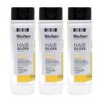 Kit Vita Derm Hair Gloss - 3 Máscaras de Hidratação