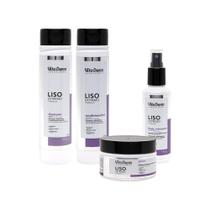 Kit Vita Derm Liso Extremo - Shampoo + Condicionador + Máscara + Leave In