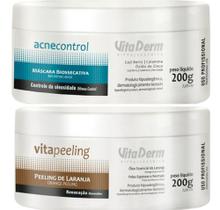 Kit Vita Derm - Peeling De Laranja 200g + Máscara Biossecativa Facial 200g