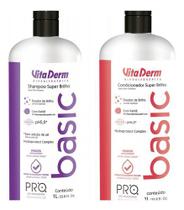 Kit Vita Derm Pro Basic Profissional - Shampoo 1 litro + Condicionador 1 Litro