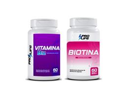 Kit Vitamina B12 + Biotina (60 cápsulas) - PRO LIFE Kit Vitamina B12 + Biotina (60 cápsulas) - PRO LIFE