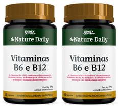 Kit Vitamina B6 e Vitamina B12 60 Capsulas Nature Daily 2unidades