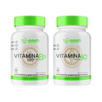 Kit Vitamina B9 1282mcg + K2 146mcg - Suplemento Alimentar - Avanti Supplements